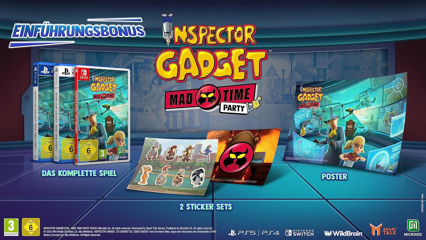 Inspector Gadget - Mad Time Party Ps4 Videogioco Playstation 4 ITA - Ispettore Gadget PAL IT
