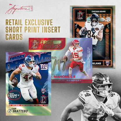 Topps NFL Signature Class Football Mega Box Card Collezionabili 80 Carte Ufficiali - 10 Buste TCG