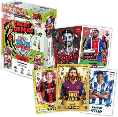 Topps Match Attax UCC 2026/27 - Mega Tin 1 (Chart Toppers) 48 Card Uefa Greatist Hits - TCG Da Collezione