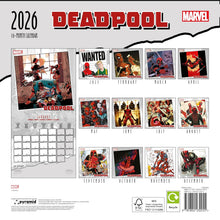 Calendario 2026 (Marvel Deadpool) da Muro/Parete 30X30 con Gadget + Poster da Parete in Regalo - Licenza ufficiale