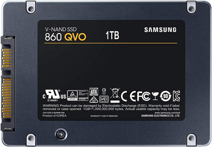 Samsung Hdd Ssd 2.5" Qvo 860 1Tb Mz-76Q1T0Bw Memoria Sata Samsung 860 Qvo Ssd