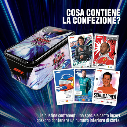 Topps Formula 1 2026 Turbo Attax - Super Tin F1 - Greats of the Grid 72 Carte TCG - Da Collezione