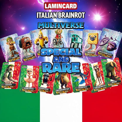 Raccoglitore Lamincard Italian Brainrot Multiverso + 1 Bustina – Album Ufficiale Diramix TCG