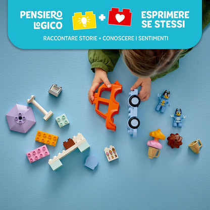 Lego - Duplo 10458 Bluey (Visita alla Gelateria di Bluey) Figure Costruzioni 22pz (2+)