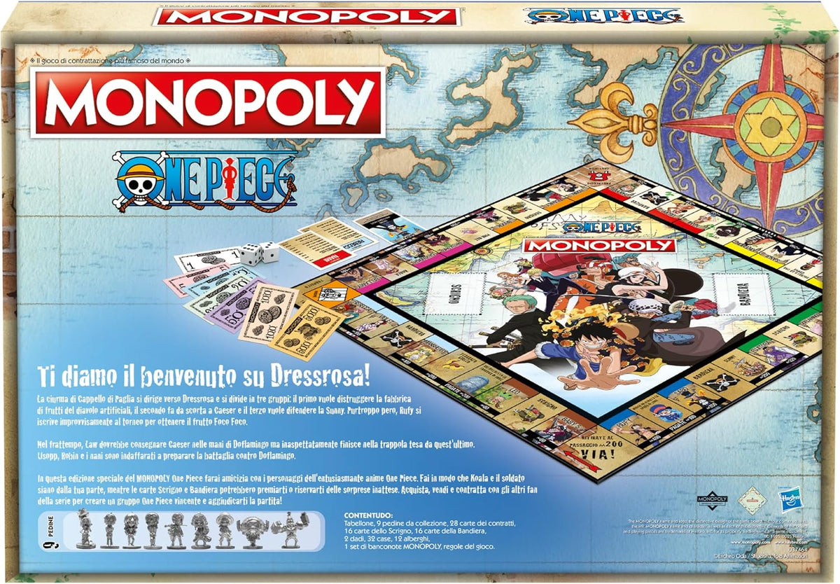 Hasbro Monopoly One Piece  Gioco in Scatola - Edizione Italiana OP Nuovo