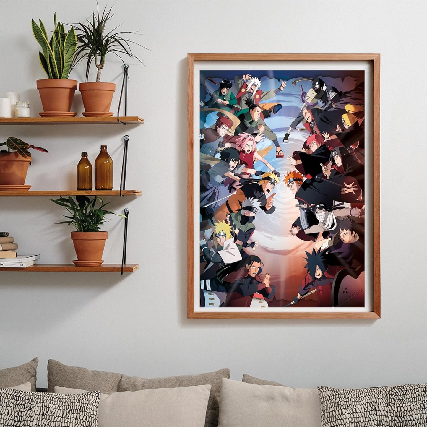 Clementoni Puzzle Naruto Shippuden Showdown V2 1000 Pezzi Puzzle Adulti + Poster Incluso