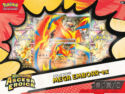 Pokémon GCC: Megaevoluzione Ascesa Eroica - Collezione Mega Emboar-Ex