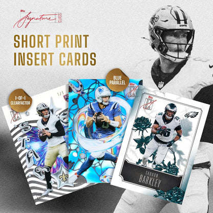 Topps NFL Signature Class Football Mega Box Card Collezionabili 80 Carte Ufficiali - 10 Buste TCG