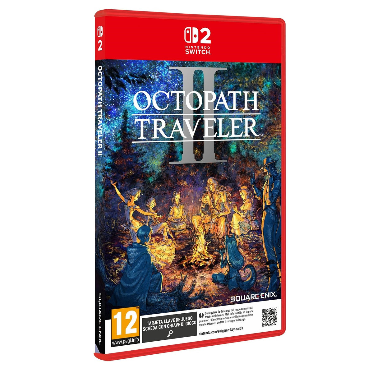 Octopath Traveler 2 Nintendo Switch 2 Gioco PAL ITA NSW2 Keycard Nuovo