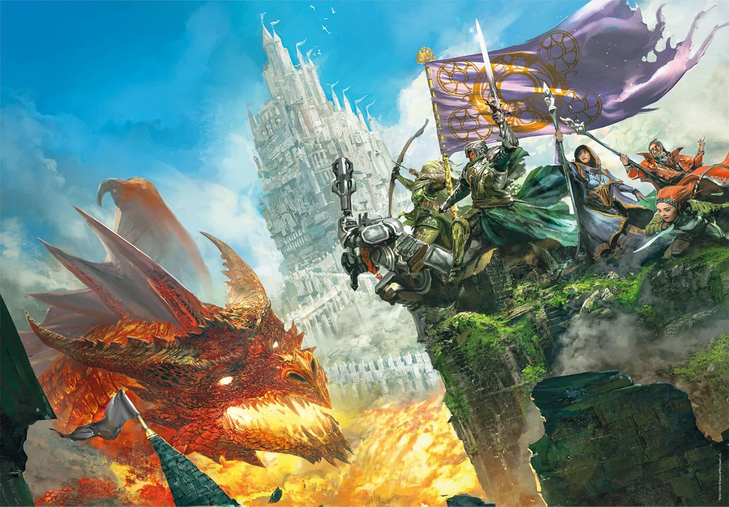 Clementoni Puzzle Dungeons and Dragons V2 500 Pezzi Puzzle Adulti