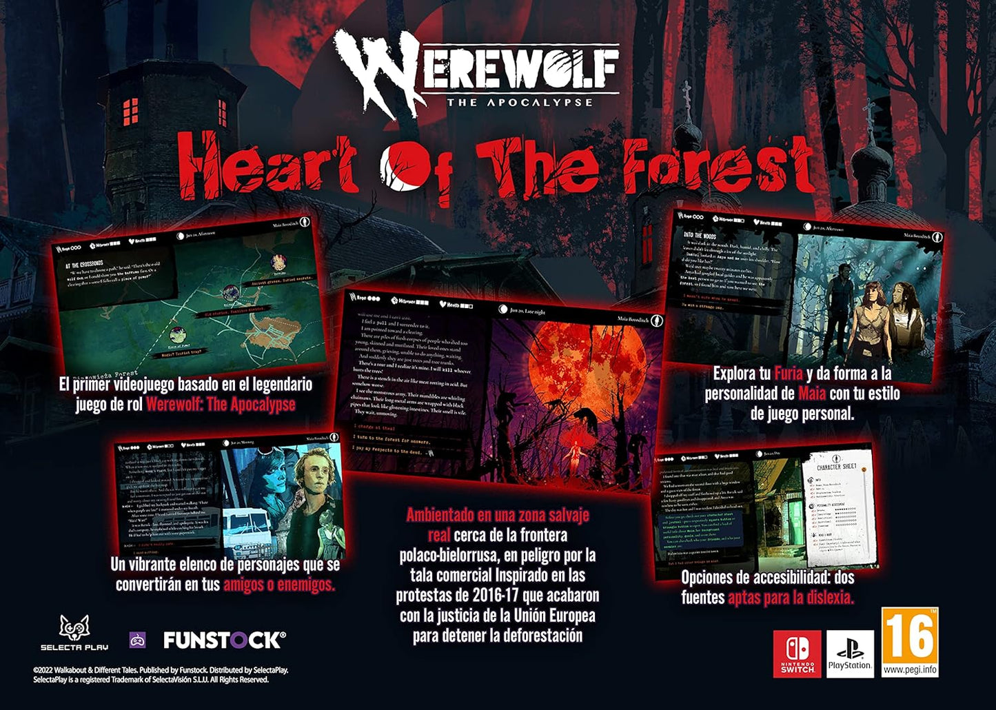 Werewolf : The Apocalypse - Heart of the Forest Ps4 Gioco Playstation 4 Eu ITA Nuovo Sigillato