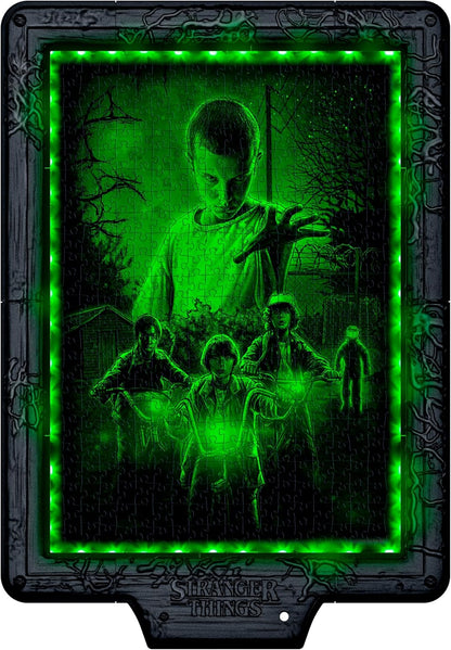 Clementoni Puzzle 520pz Stranger Things Metamorphic The Upside Down Led - (PZL0390)