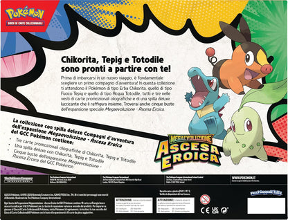 Pokémon GCC: Megaevoluzione Ascesa Eroica - Collezione Spilla Deluxe Compagni d’Avventura