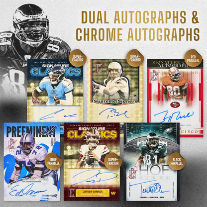 Topps NFL Signature Class Football Mega Box Card Collezionabili 80 Carte Ufficiali - 10 Buste TCG