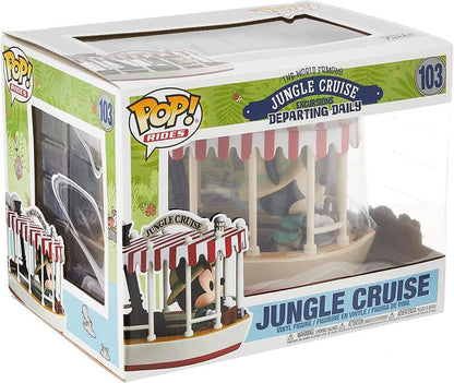 Funko Pop ! Rides Skipper Mickey Mouse Jungle Cruise W/ Boat (103) Vinyl Figure