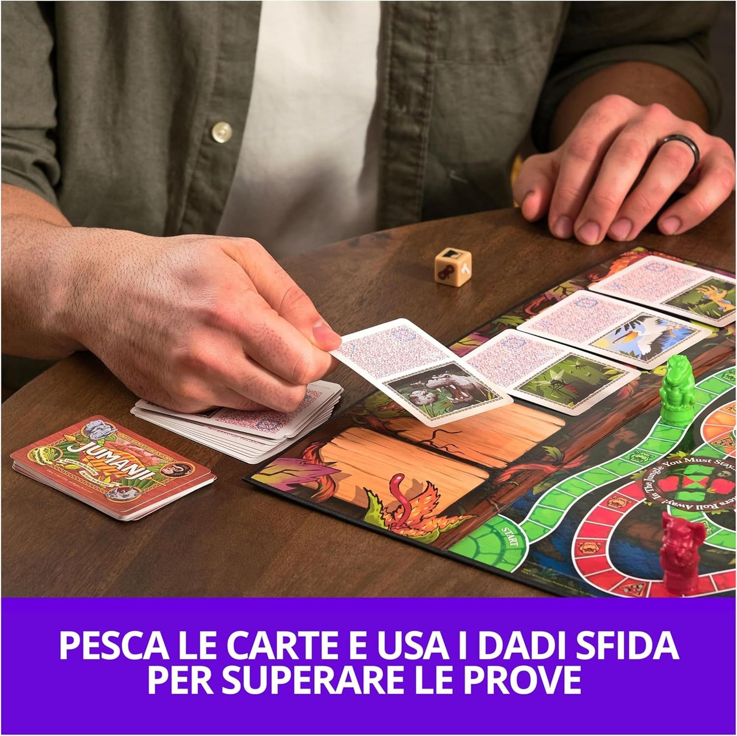 Spin Master Games Gioco da Tavolo Jumanji 8+ Anni da 2 a 4 Giocatori
