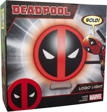 Paladone Lampada Marvel Logo Deadpool Multicolore Plastica Da Tavolo Moderno