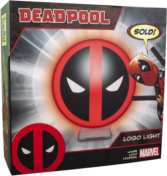 Paladone Lampada Marvel Logo Deadpool Multicolore Plastica Da Tavolo Moderno