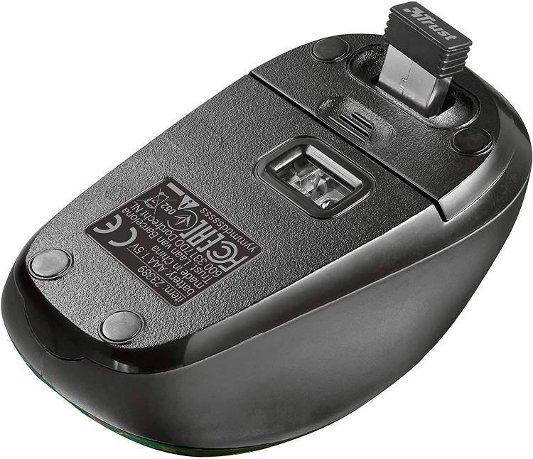 Trust Mouse Ottico Wireless Yvitoucan Verde Tropicale 1600Dpi Usb Senza Filo Dpi