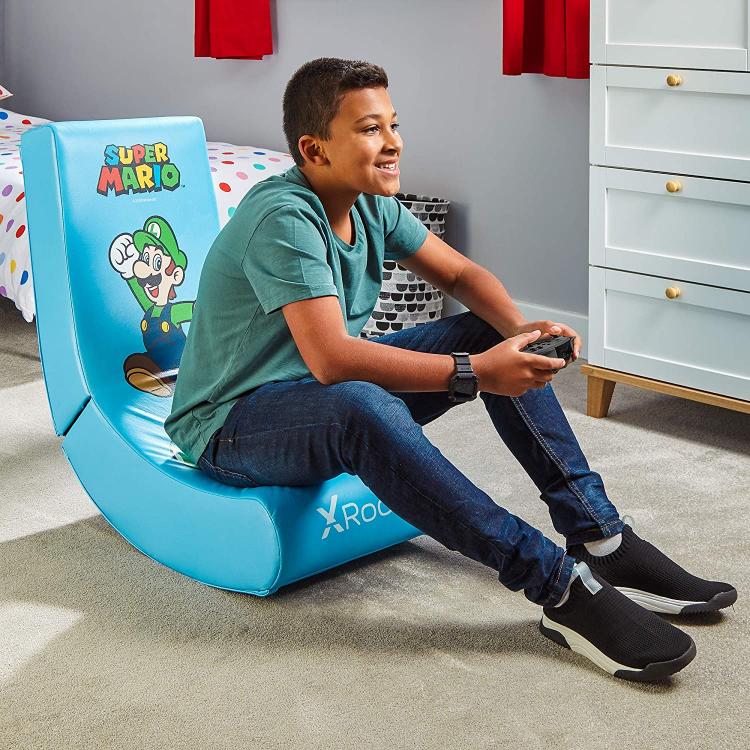 Sedia Gaming X Rocker Nintendo Pieghevole Super Mario All-Star Luigi Chair