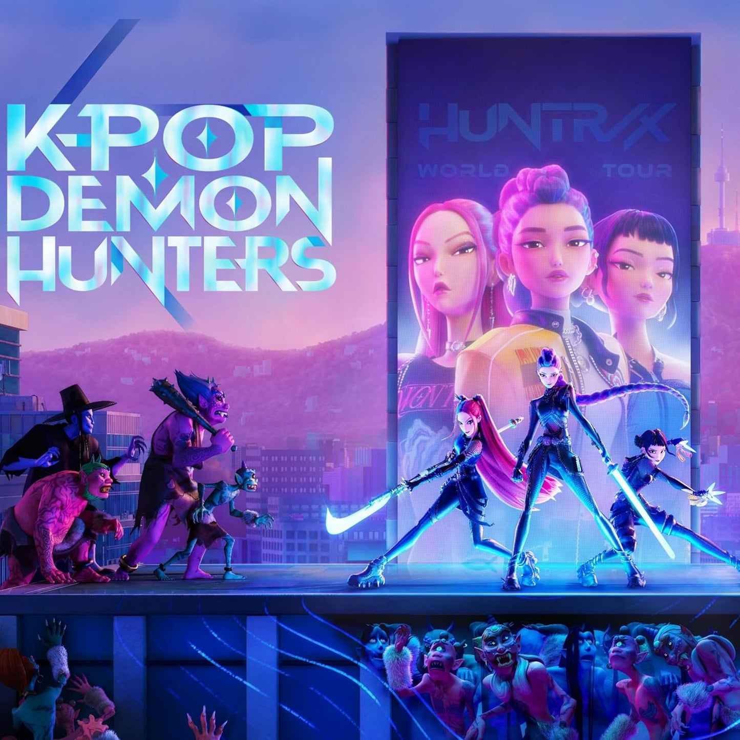 KPop DEMON HUNTERS Album + 10 Bustine di Figurine + Poster - Premium Starter Pack
