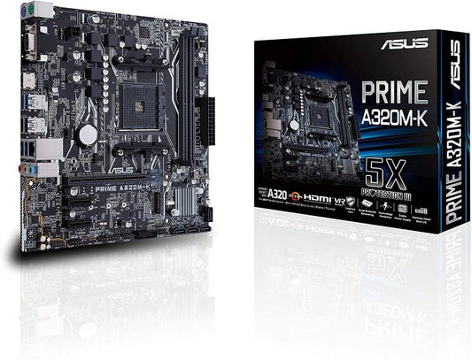 ASUS MB AM4 PRIME A320M-K 2xDDR4 4xSATA RAID M.2 USB3.1 VGA/HDMI