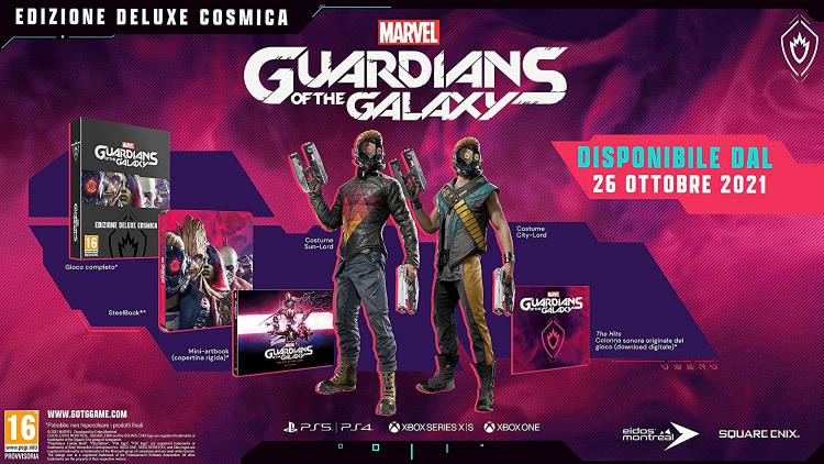 Marvel'S Guardians Of The Galaxy Cosmic Deluxe Edition Ps4 Videogioco Italiano