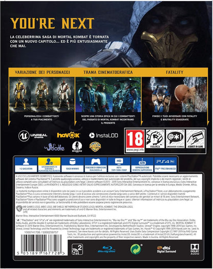 Mortal Kombat 11 Ps4 Gioco Italiano Videogioco Nuovo Playstation 4 MK