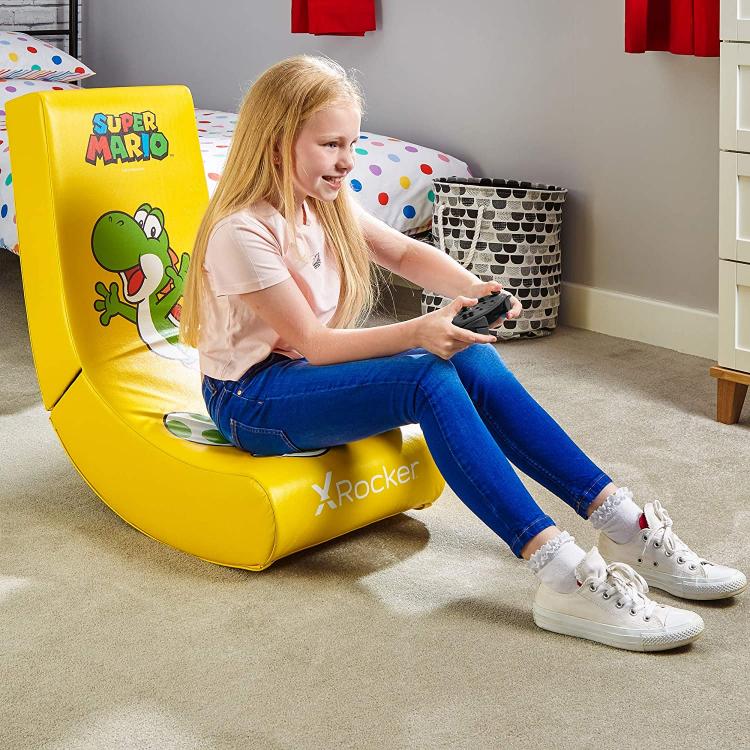 Sedia Gaming X Rocker Nintendo Pieghevole Super Mario All-Star Yoshi Chair