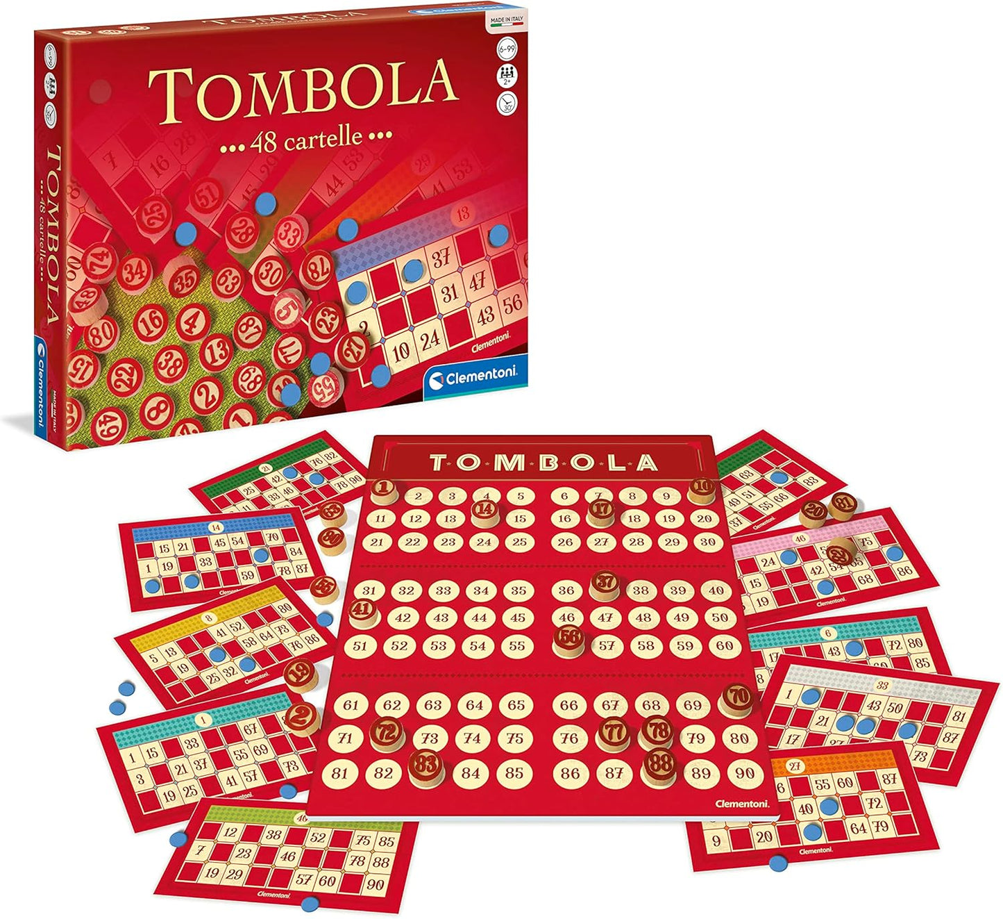 Clementoni Giochi da tavolo Tombola Classica Gioco di Società (16557)