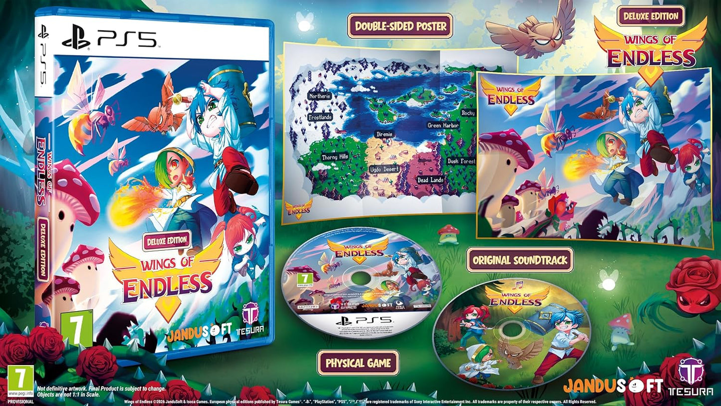 Wings of Endless Deluxe Edition Ps5 Videogioco Playstation 5 Copertina Multilingua