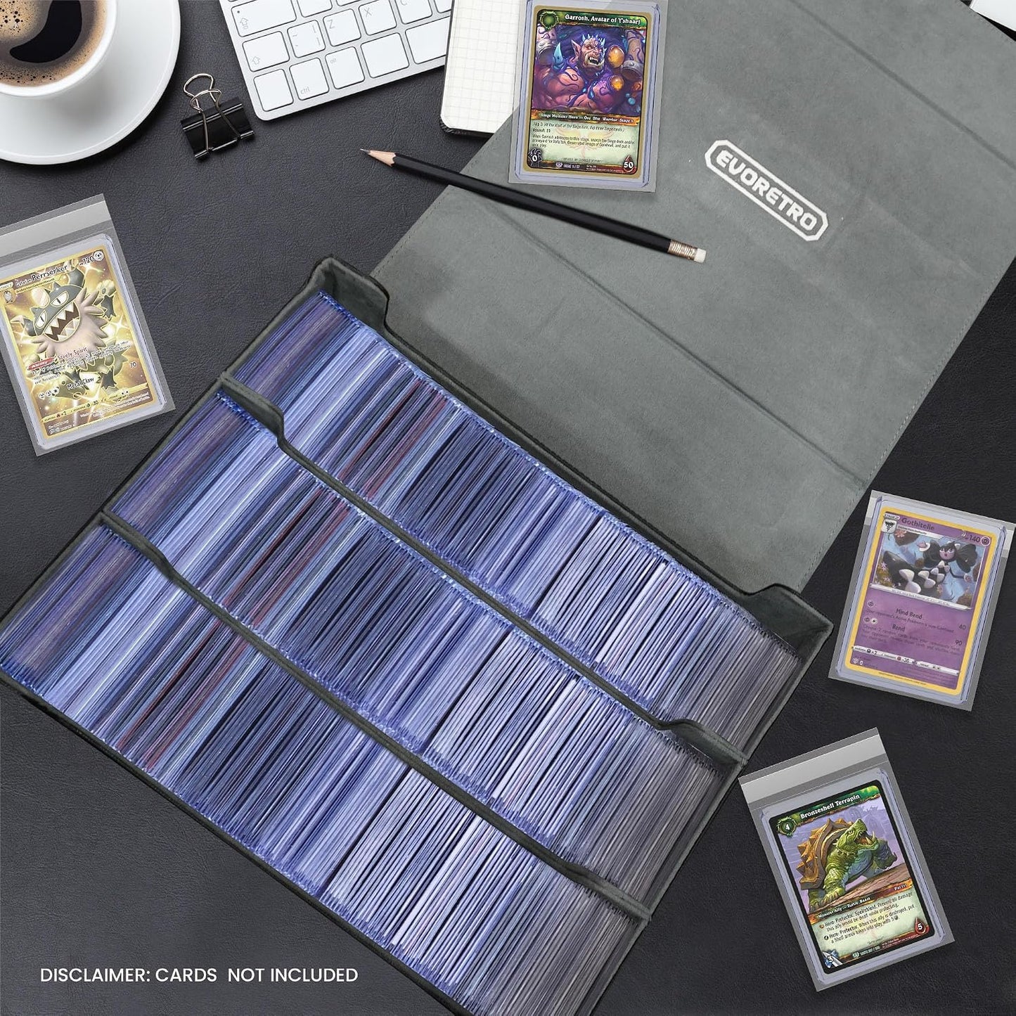 EVORETRO - Magnetic Deck Box PortaCarte - (Accessori Carte Da Collezione) TCG CCG