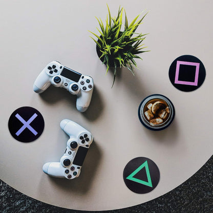 Paladone Playstation Metal Coasters Sottobicchieri In Metallo PS4 / PS5 - Tinplate