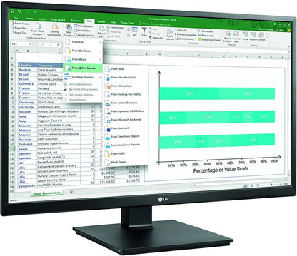 Lg Monitor 27" Led Ips Full Hd Led Inclinabile 27Bk550Yb Multimediale Dvi Vga Pc