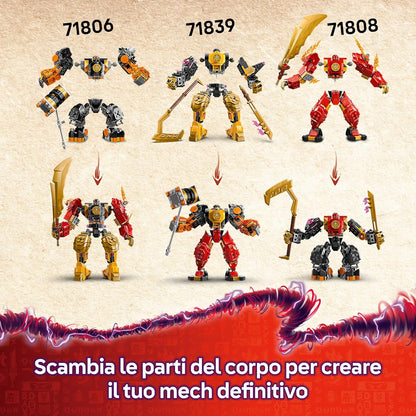 Lego - Ninjago 71826 (Battle Pack Draghi dello Spinjitzu) 186 pz 6+ Costruzioni