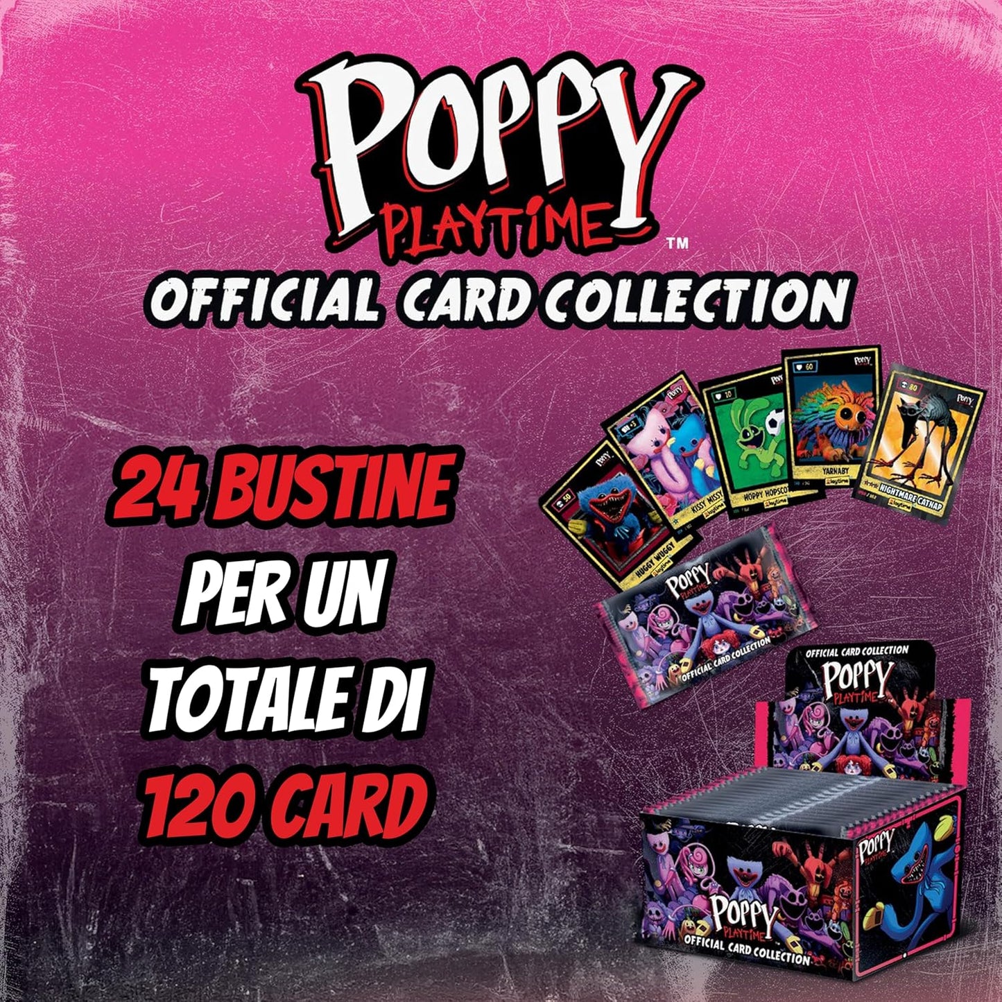 Poppy Playtime TCG Carte Da Collezione Box 24 Bustine 5 Card Game Diramix
