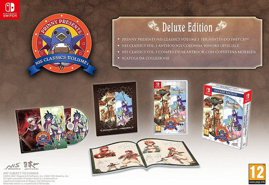 Prinny Presents Nis Classics Vol.1 Deluxe Edition Nintendo Switch Videogioco Ita