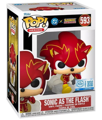 Funko Pop ! Heroes - DC X Sonic (593) Sonic As Flash 9cm (Preordine)