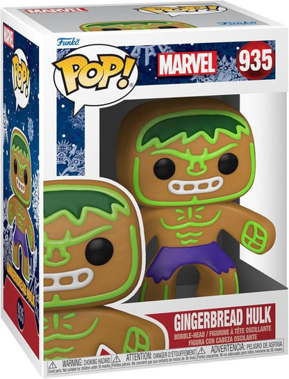 Funko Pop ! Marvel Holiday (935) Gingerbread Hulk  Vinyl Figure 9Cm