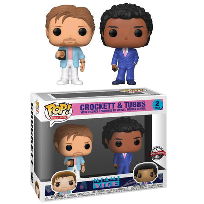 Funko Pop ! Movies Miami Vice 2 Pack Crockett & Tubbs Figure Special Edition 9Cm