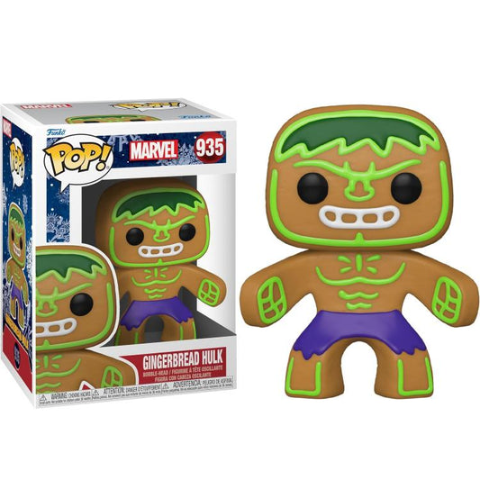 Funko Pop ! Marvel Holiday (935) Gingerbread Hulk  Vinyl Figure 9Cm