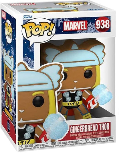 Funko Pop ! Marvel Holiday (938) Gingerbread Thor Vinyl Figure 9Cm