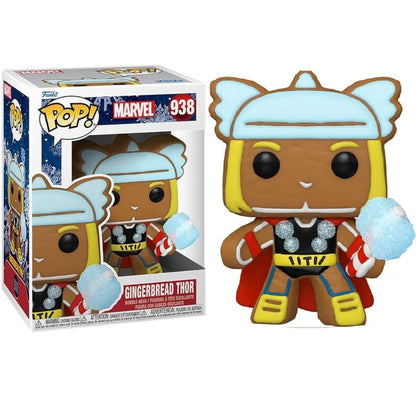 Funko Pop ! Marvel Holiday (938) Gingerbread Thor Vinyl Figure 9Cm