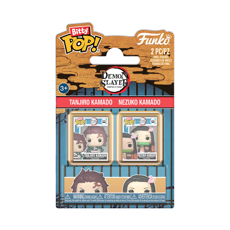 Funko Bitty Pop! Demon Slayer (2 pack) Tanjiro Kamado & Nezuko Kamado - Mini Vinyl Figure 2cm (Copia)