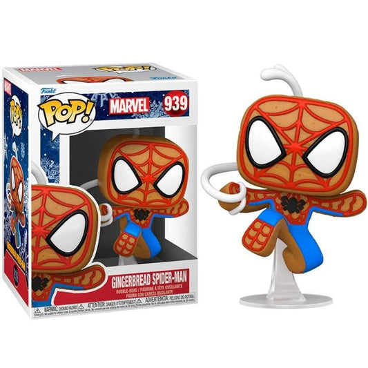 Funko Pop ! Marvel Holiday (939) Gingerbread Spider-Man Vinyl Figure 9Cm