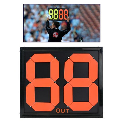 Tabellone Calcio Sport Sostituzioni Cambi Tabella Arbitro A 2 Cifre Fronte/Retro