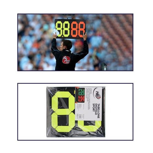 Tabellone Calcio Sport Sostituzioni Cambi Tabella Arbitro A 2 Cifre Fronte/Retro