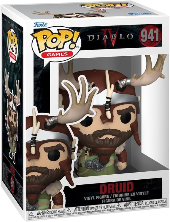 Funko Pop ! Games Diablo Iv - (941) Druid Vinyl Figure 9Cm Statuetta Nuova