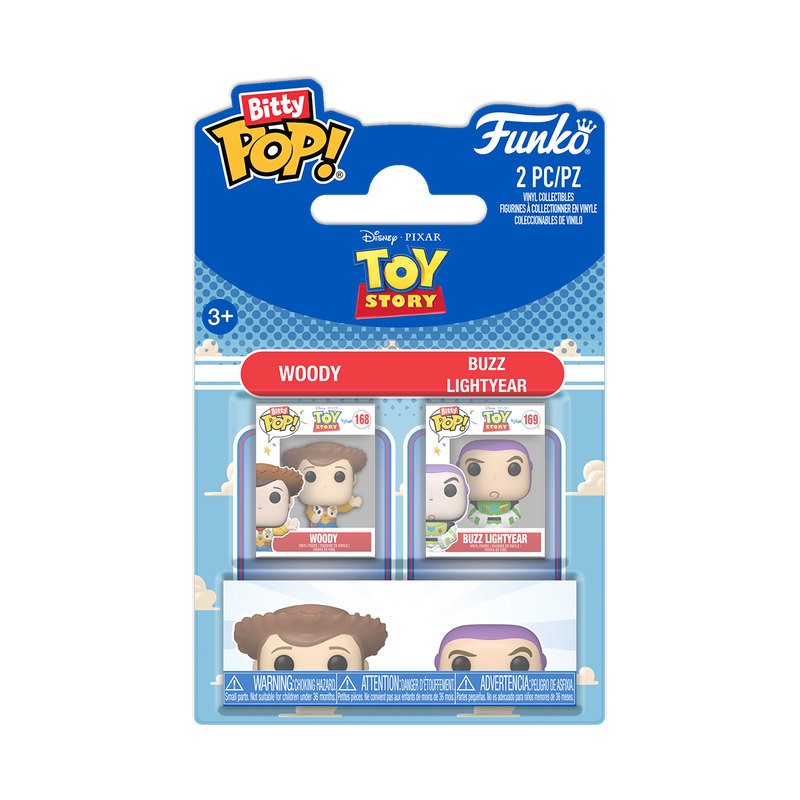 Funko Bitty Pop! Toy Story Disney Pixar (2 pack) Woody & Buzz Lightyear - Mini Vinyl Figure 2cm (Copia)