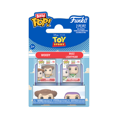 Funko Bitty Pop! Toy Story Disney Pixar (2 pack) Woody & Buzz Lightyear - Mini Vinyl Figure 2cm (Copia)